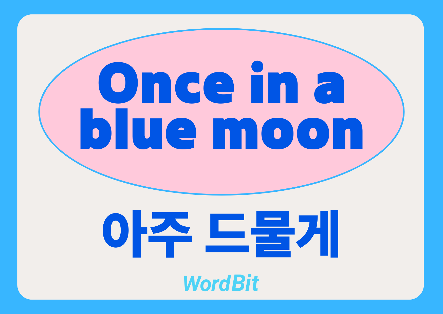 Once in a blue moon
